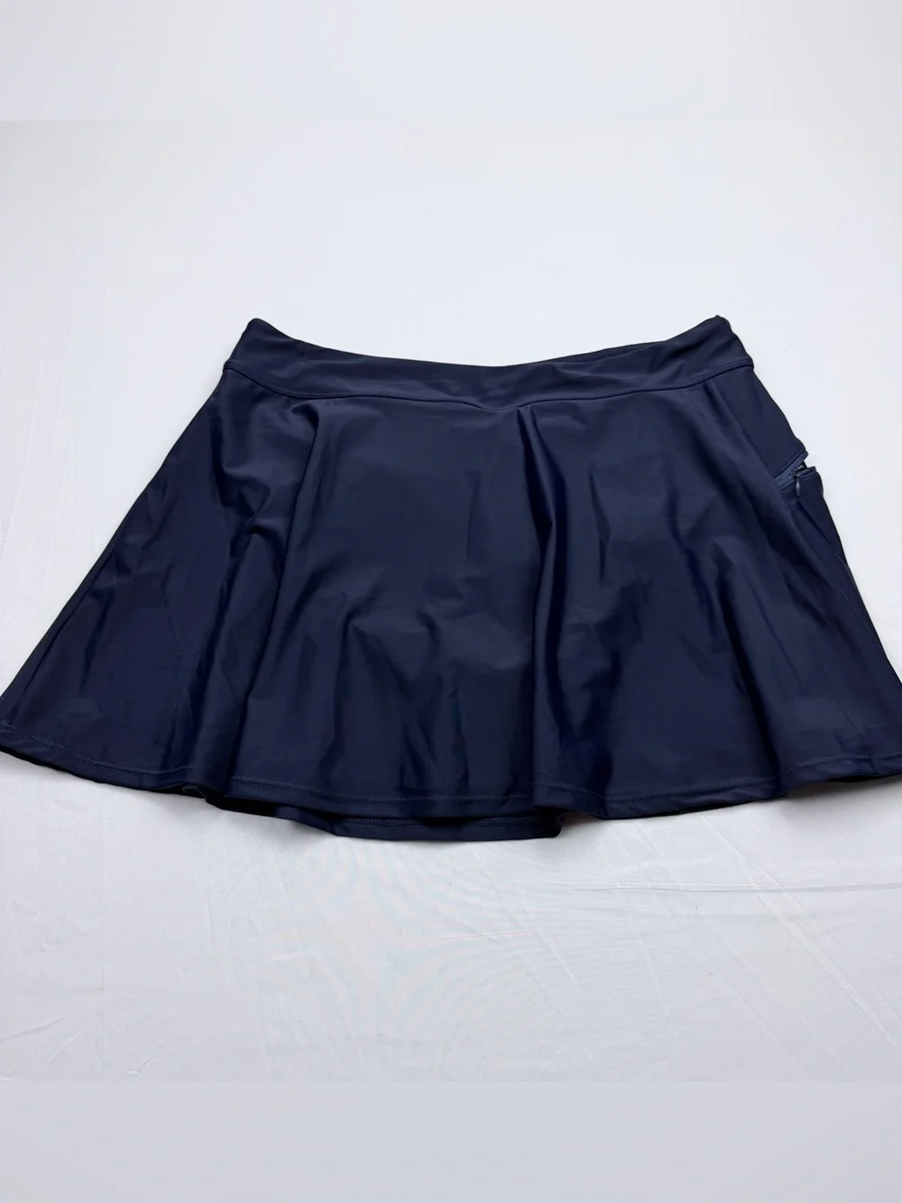 Baleaf Navy Skater Athletic Skirt with Built-In Shorts